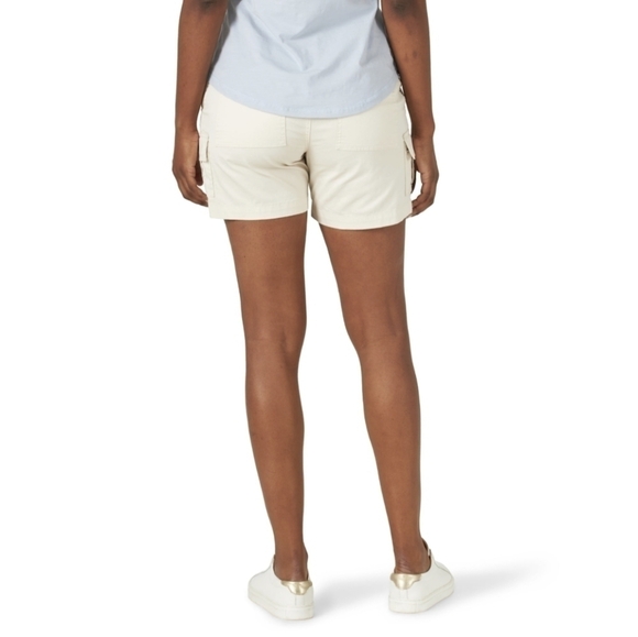 𝅺LEE Women's Midrise 5" Cargo Short In Rainy Day 22‎ M New - Picture 5 of 9